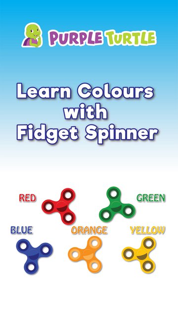 Purple Turtle Learn Colours With Fidget Spinner