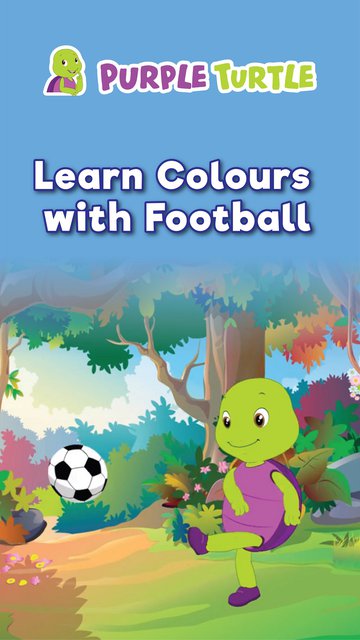 Purple Turtle Learn Colours With Football