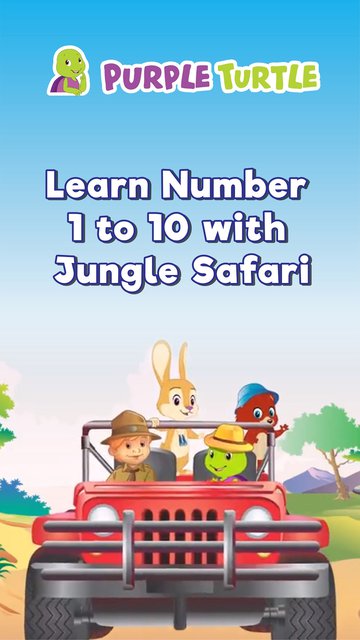 Purple Learn Number 1 to 10 with Jungle Safari