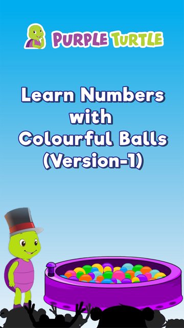 Purple Learn Numbers with Colourfull Balls - V1