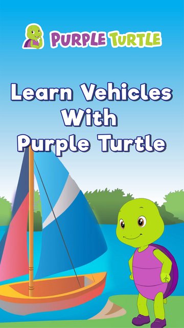 Learn Vehicles With Purple Turtle