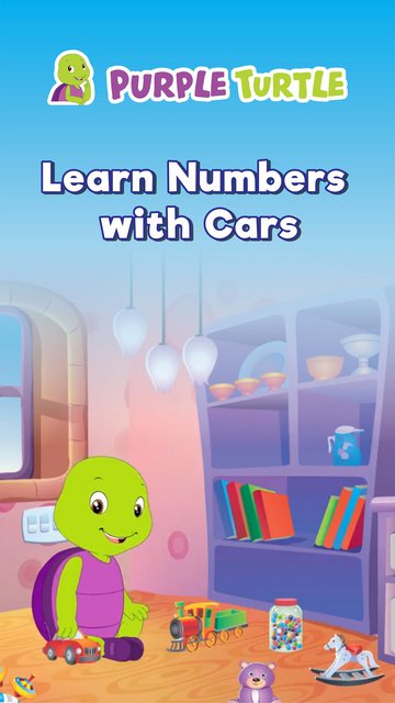 Purple Learn Numbers With Cars