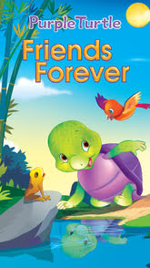 Purple Turtle Friends Forever